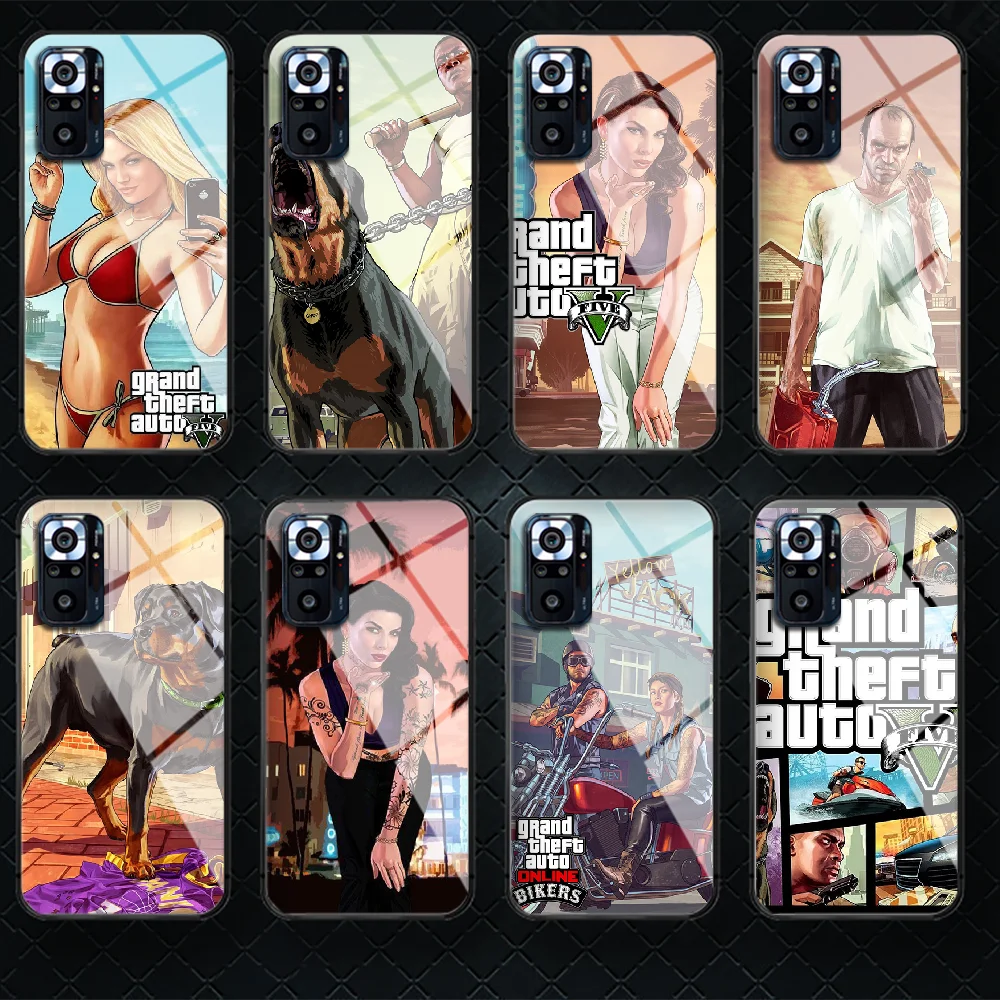 Game GTA 5 V Tempered Glass Phone Case Cover For Xiaomi Redmi Note 7 8 9 10 A C T S Pro K 30 40 Funda Hoesjes Shell
Game GTA 5 V Tempered Glass Phone Case Cover For Xiaomi Redmi Note 7 8 9 10 A C T S Pro K 30 40 Funda Hoesjes Shell