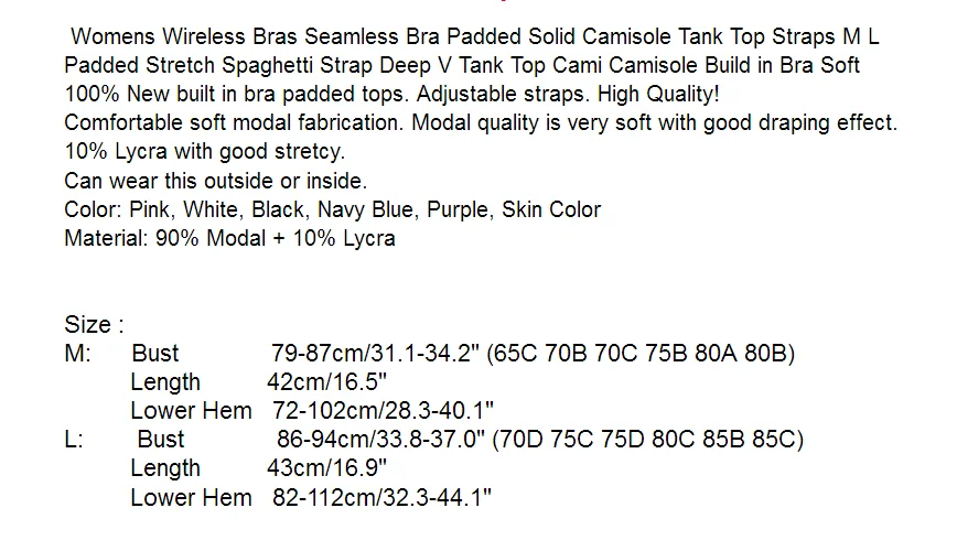 ITFABS Brand Vogue Sexy Women Padded Bra Spaghetti Strap Tops Camisole Push Up Bra Vest Tank Cami Sleeveless V Neck Crop Tops
ITFABS Brand Vogue Sexy Women Padded Bra Spaghetti Strap Tops Camisole Push Up Bra Vest Tank Cami Sleeveless V Neck Crop Tops