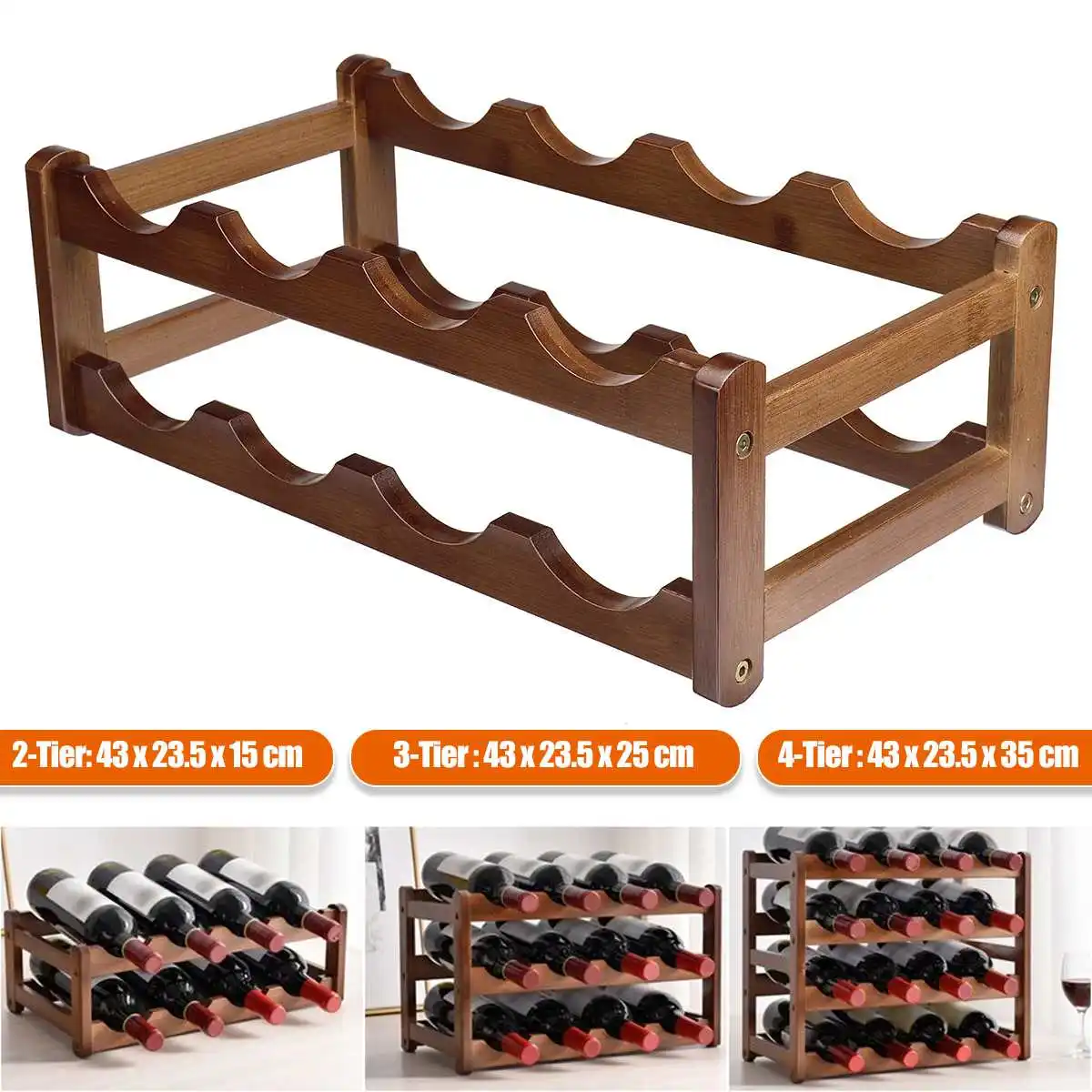 18 Bottles Wooden Wine Rack Vintage Cabinet Holder Shelf Storage Wine Racks Home Kitchen Bar Tools Barware Free Standing Holders
18 Bottles Wooden Wine Rack Vintage Cabinet Holder Shelf Storage Wine Racks Home Kitchen Bar Tools Barware Free Standing Holders