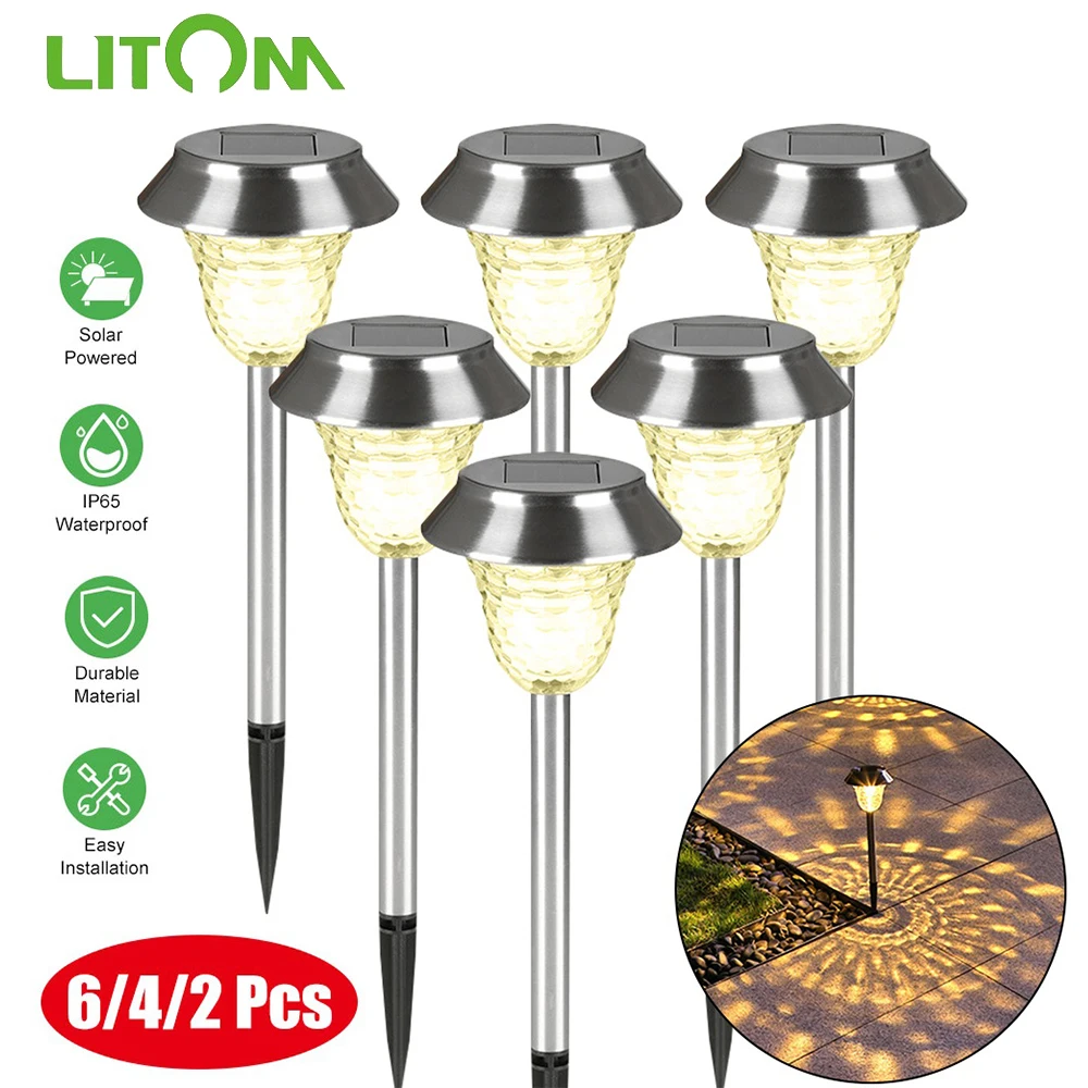2/4/6 Pcs LITOM Solar Lawn Lights Waterproof Auto On/Off Solar Powered Spotlights for Yard Patio Walkway Porch Pathway Driveway
2/4/6 Pcs LITOM Solar Lawn Lights Waterproof Auto On/Off Solar Powered Spotlights for Yard Patio Walkway Porch Pathway Driveway
