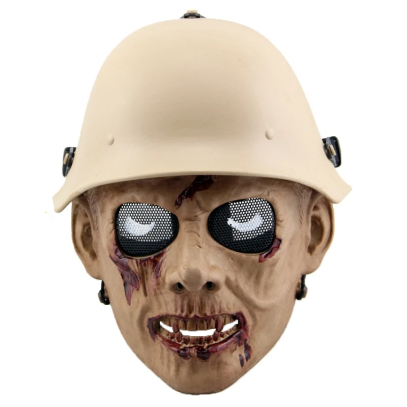 Zombie Soldier Skull Tactical Full Face Paintball Mask Military Army CS Wargame Airsoft Gear Scary Cosplay Holloween Party Masks
Zombie Soldier Skull Tactical Full Face Paintball Mask Military Army CS Wargame Airsoft Gear Scary Cosplay Holloween Party Masks
