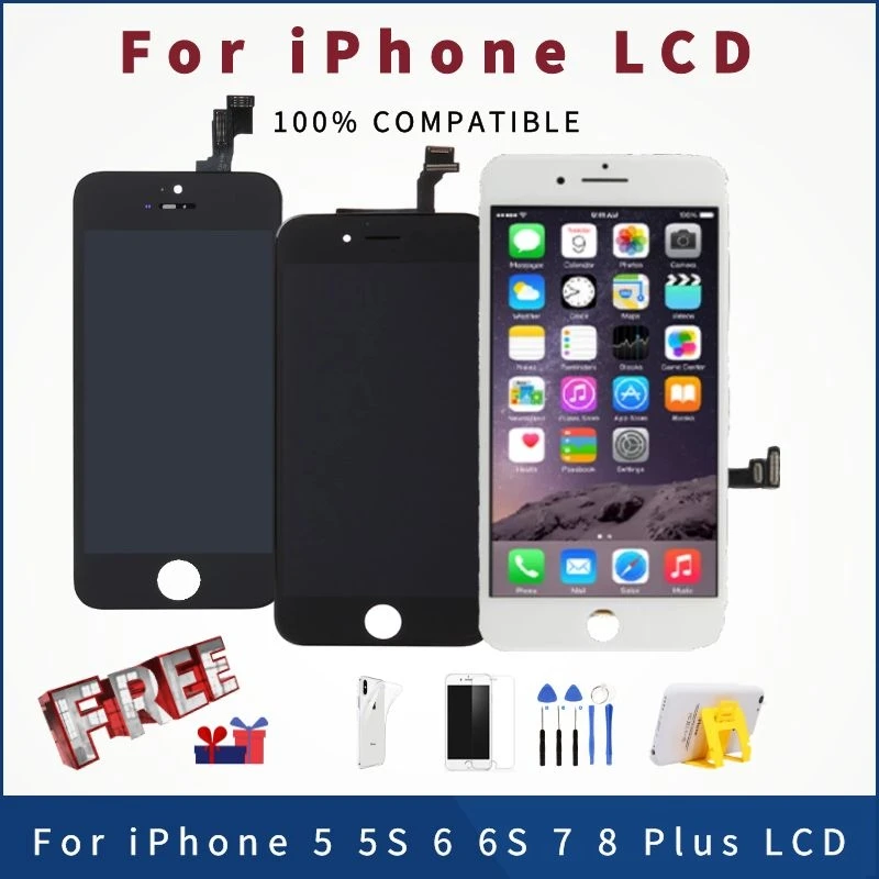 AAA LCD Replacement For iPhone 6 6S 7 8 Display Touch Digitizer Assembly Screen for iPhone 5 5S 6 6S 7 8 Plus 7P 8P LCD Display
AAA LCD Replacement For iPhone 6 6S 7 8 Display Touch Digitizer Assembly Screen for iPhone 5 5S 6 6S 7 8 Plus 7P 8P LCD Display