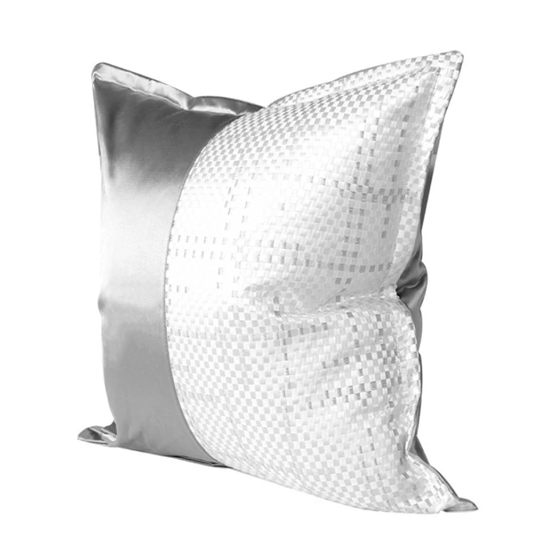 Bedroom Bedside Waist Pillow Cover Silver Gray Woven Line Stitching Nap Sofa Pillowcase High Precision Sofa Chair Cushion Cover
Bedroom Bedside Waist Pillow Cover Silver Gray Woven Line Stitching Nap Sofa Pillowcase High Precision Sofa Chair Cushion Cover