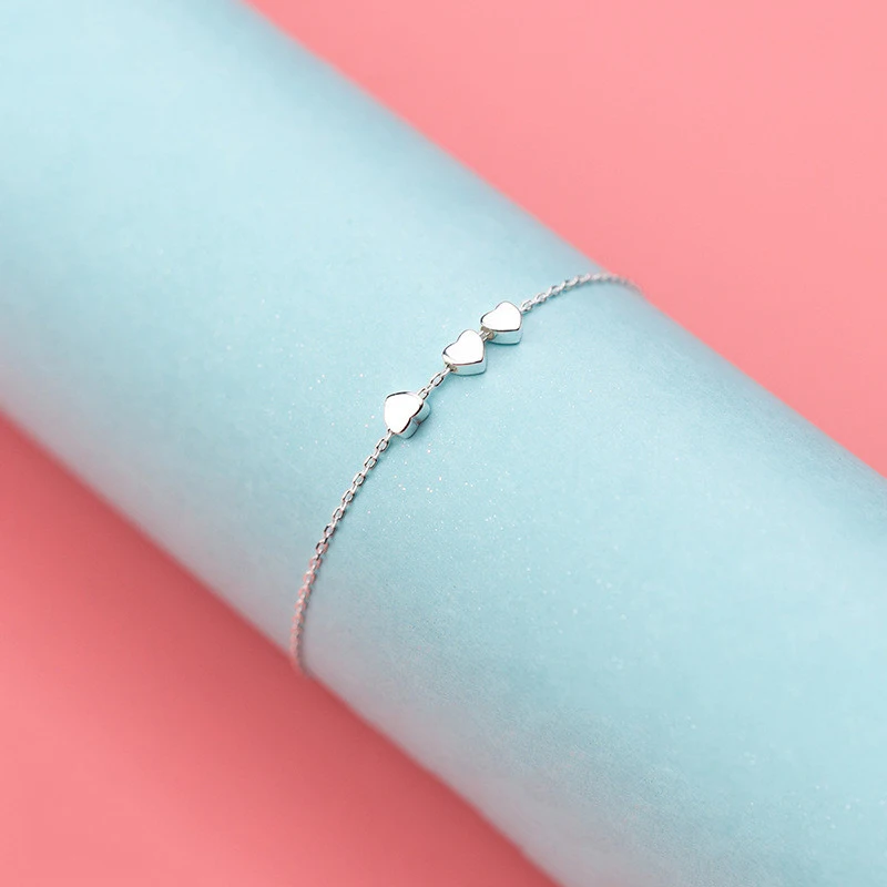WOOZU Genuine 925 Sterling Silver Romantic Love Heart Link Chain Bracelet For Women Gothic Party Classic Girlfriend Jewelry Gift
WOOZU Genuine 925 Sterling Silver Romantic Love Heart Link Chain Bracelet For Women Gothic Party Classic Girlfriend Jewelry Gift