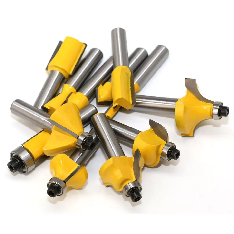 12Pcs Milling Cutter Router Bit Set 8Mm Wood Cutter Carbide Shank Mill Woodworking Trimming Engraving Carving Cutting Tools-With
12Pcs Milling Cutter Router Bit Set 8Mm Wood Cutter Carbide Shank Mill Woodworking Trimming Engraving Carving Cutting Tools-With