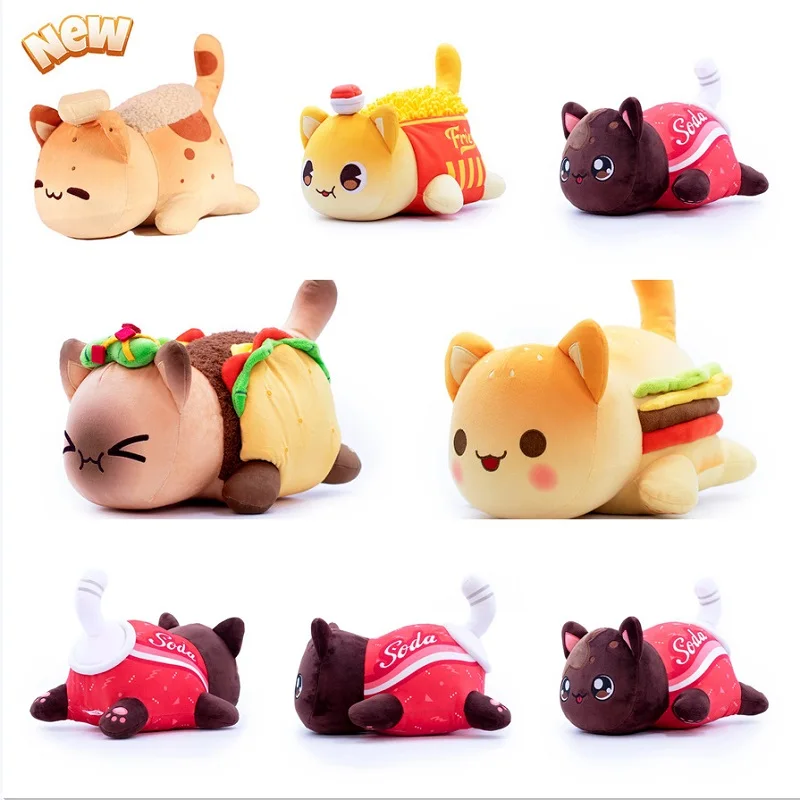 Meows Aphmau Plush Doll Coke French Fries Burgers Bread Sandwiches Food Cat Plushie Sleeping Pillow Children's Christmas Gifts
Meows Aphmau Plush Doll Coke French Fries Burgers Bread Sandwiches Food Cat Plushie Sleeping Pillow Children's Christmas Gifts