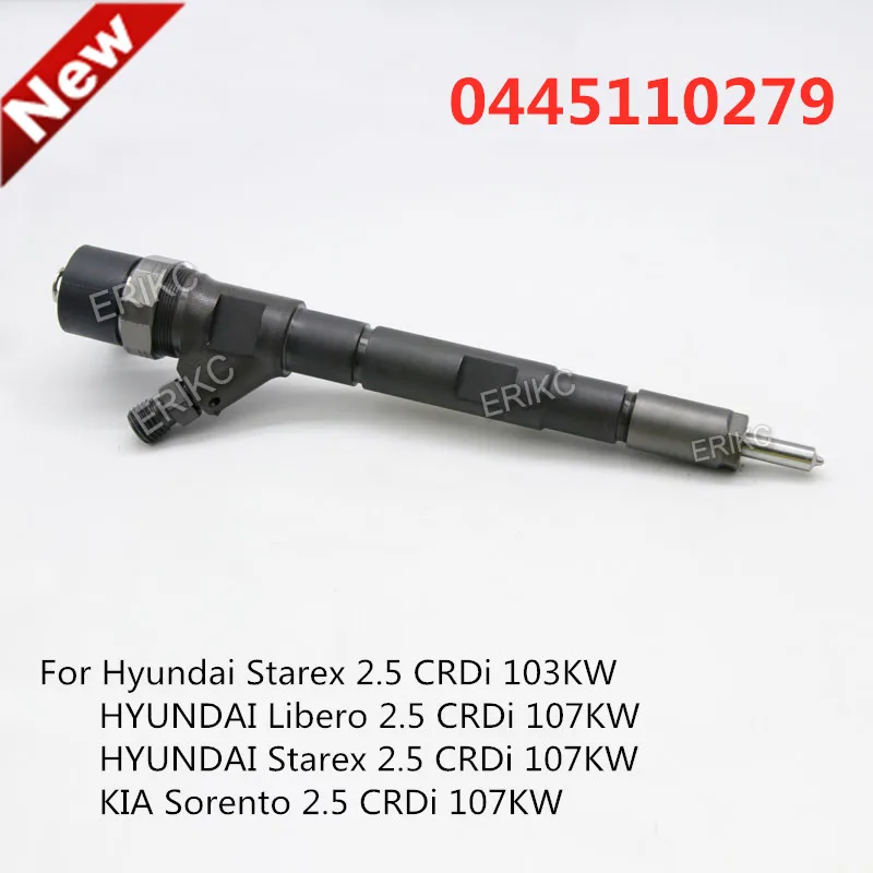 ERIKC 0 4445 110 279 Common Rail Auto Diesel Injector 0445110279 0445 110 279 for HYUNDAI 33800-4A100
ERIKC 0 4445 110 279 Common Rail Auto Diesel Injector 0445110279 0445 110 279 for HYUNDAI 33800-4A100