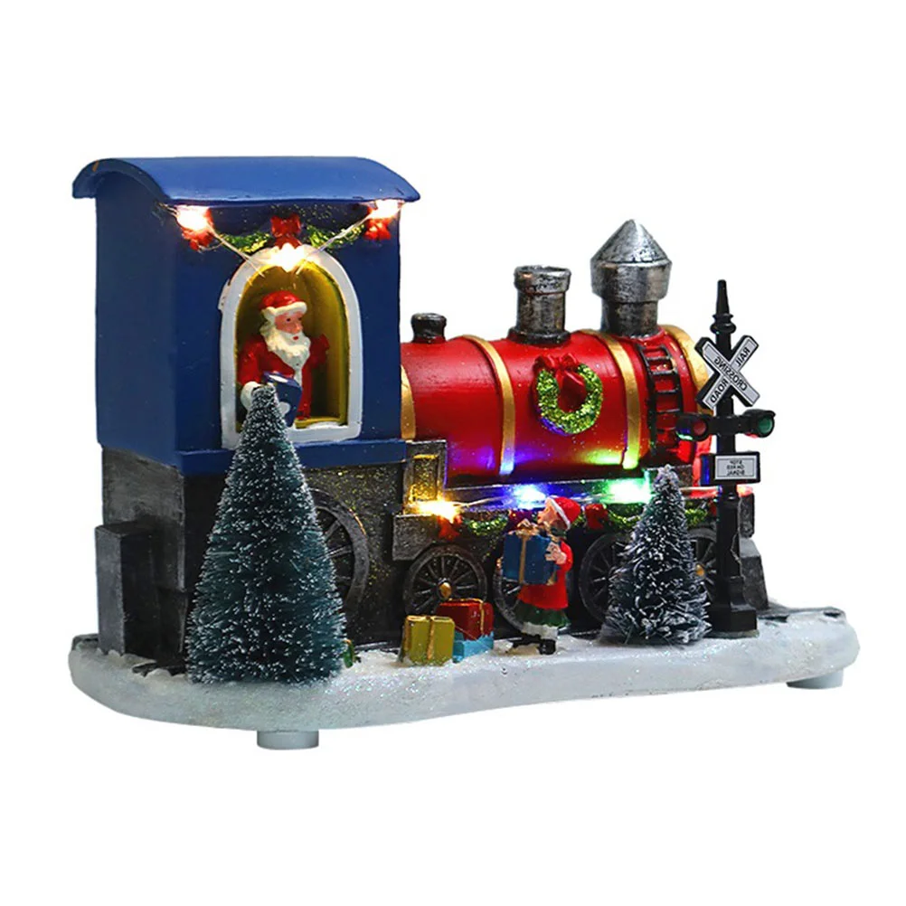 1Pc Delicate Decorative Train Model Xmas Home Adornment Chic Desktop Ornament
1Pc Delicate Decorative Train Model Xmas Home Adornment Chic Desktop Ornament