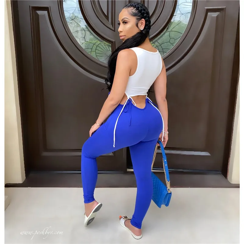 New Women Hollow Jumpsuits Summer Bodysuit Outfit Sling Sleeveless Tie Waist Bodycon Long Pants One Piece Jumpsuits Skinny 2020
New Women Hollow Jumpsuits Summer Bodysuit Outfit Sling Sleeveless Tie Waist Bodycon Long Pants One Piece Jumpsuits Skinny 2020