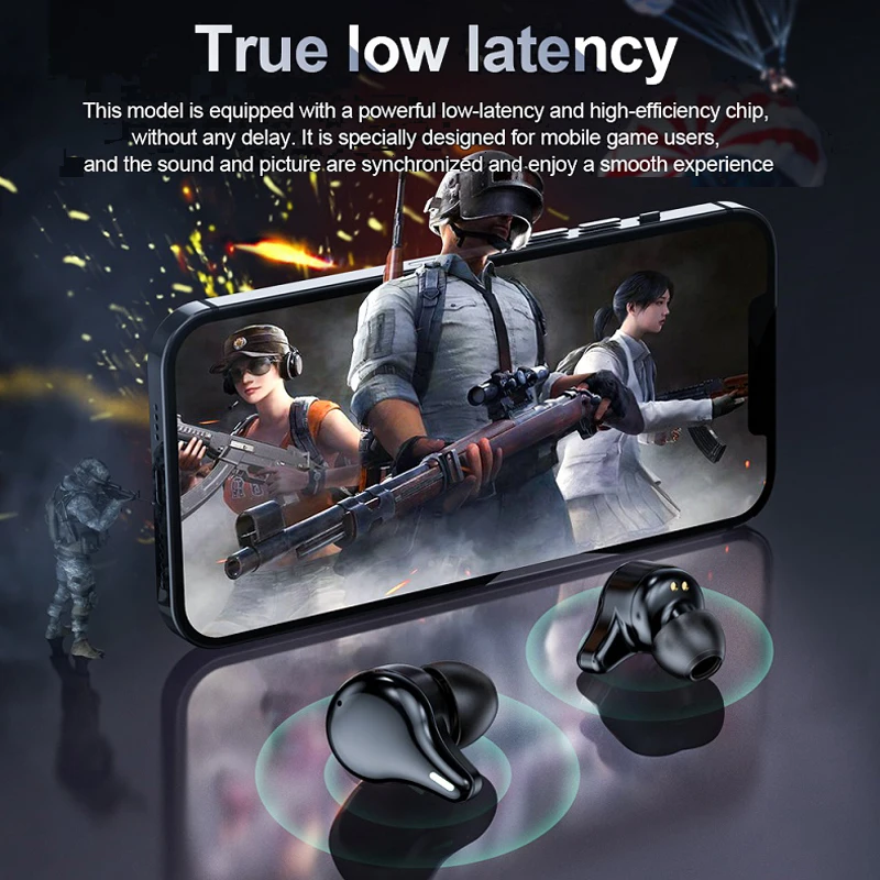 New esports game bluetooth headset TWS, low latency low power heavy bass, true wireless stereo wireless headphones
New esports game bluetooth headset TWS, low latency low power heavy bass, true wireless stereo wireless headphones