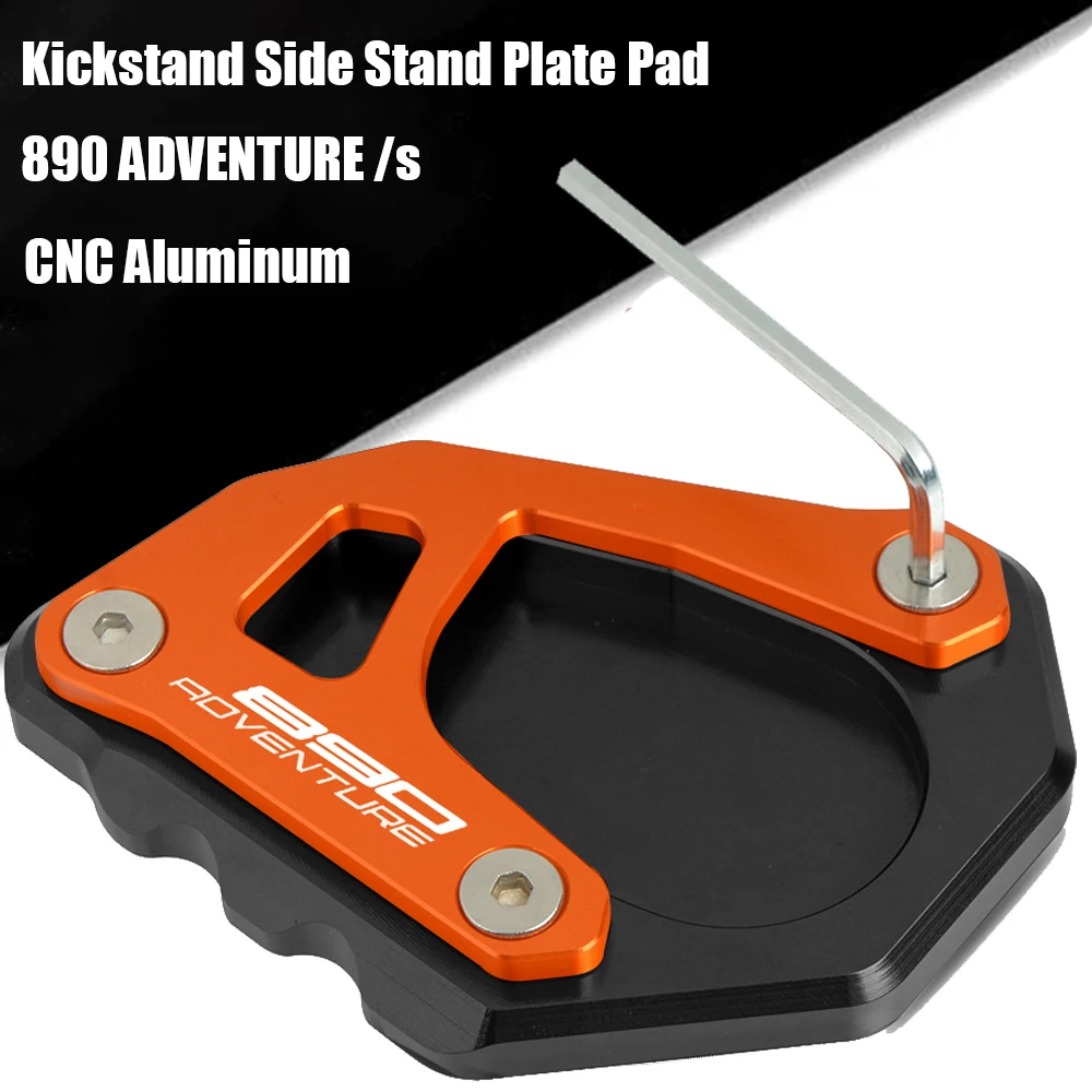 

890 ADV Adventure / R 2020 2021 Motorcycle CNC Side Stand Enlarge Extension Kickstand 890R 890 Adventure R Accessories Motorbike