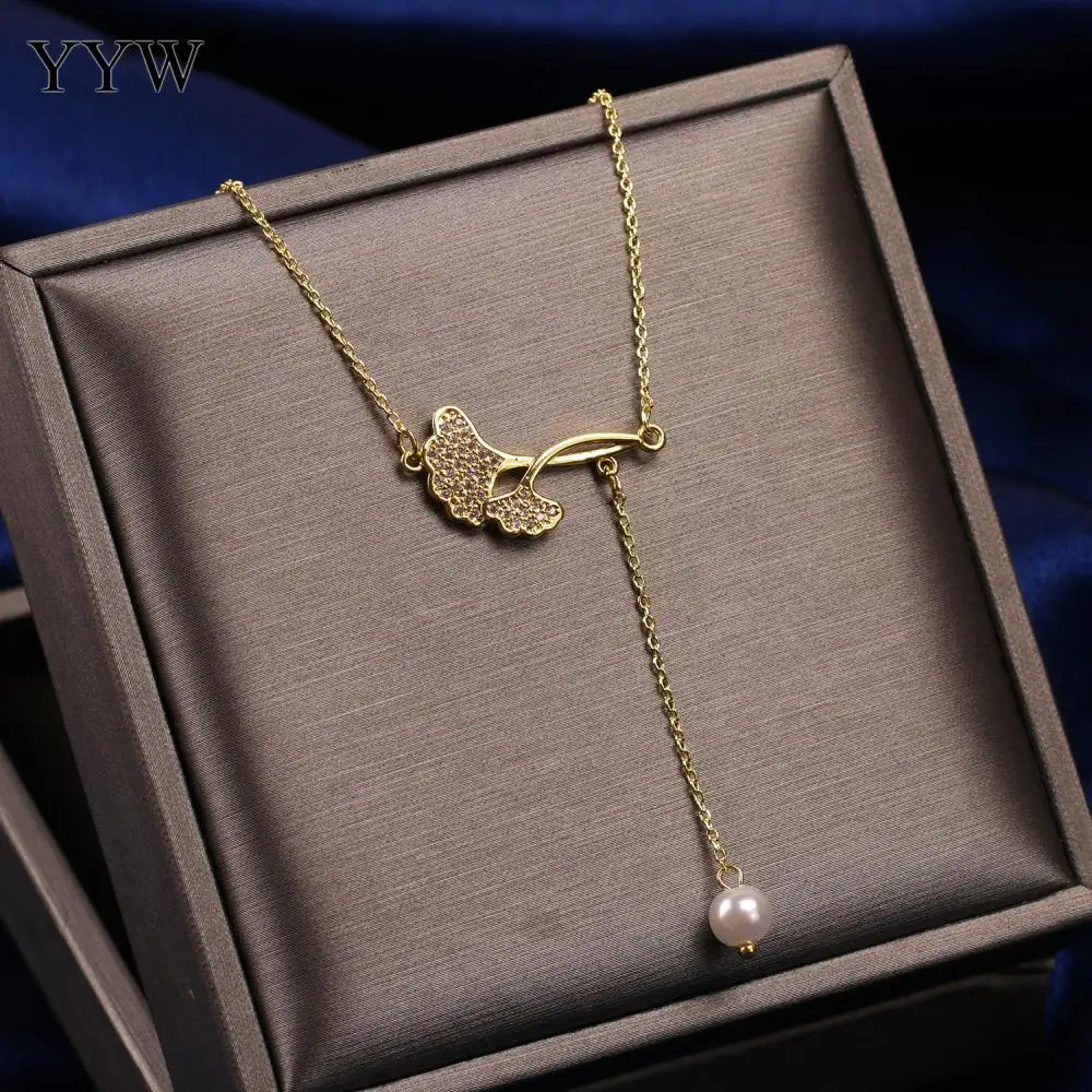 Ginkgo Leaf Pendant Pearl Necklace Temperament Female Ins Niche Design Earrings Two-Piece Clavicle Chain Length Approx 40cm
Ginkgo Leaf Pendant Pearl Necklace Temperament Female Ins Niche Design Earrings Two-Piece Clavicle Chain Length Approx 40cm