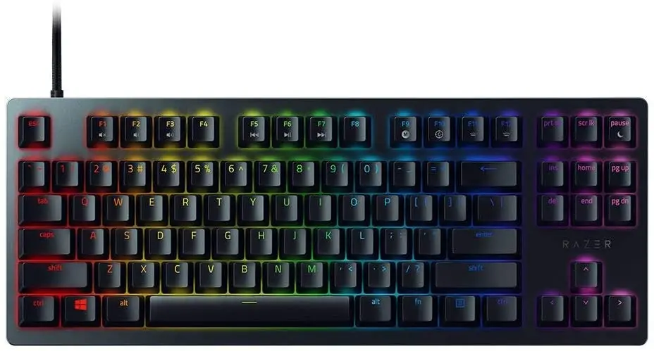 

Razer Huntsman Tournament Edition TKL Tenkeyless Gaming Keyboard: Fastest Keyboard Switches Ever - Linear Optical Switches -