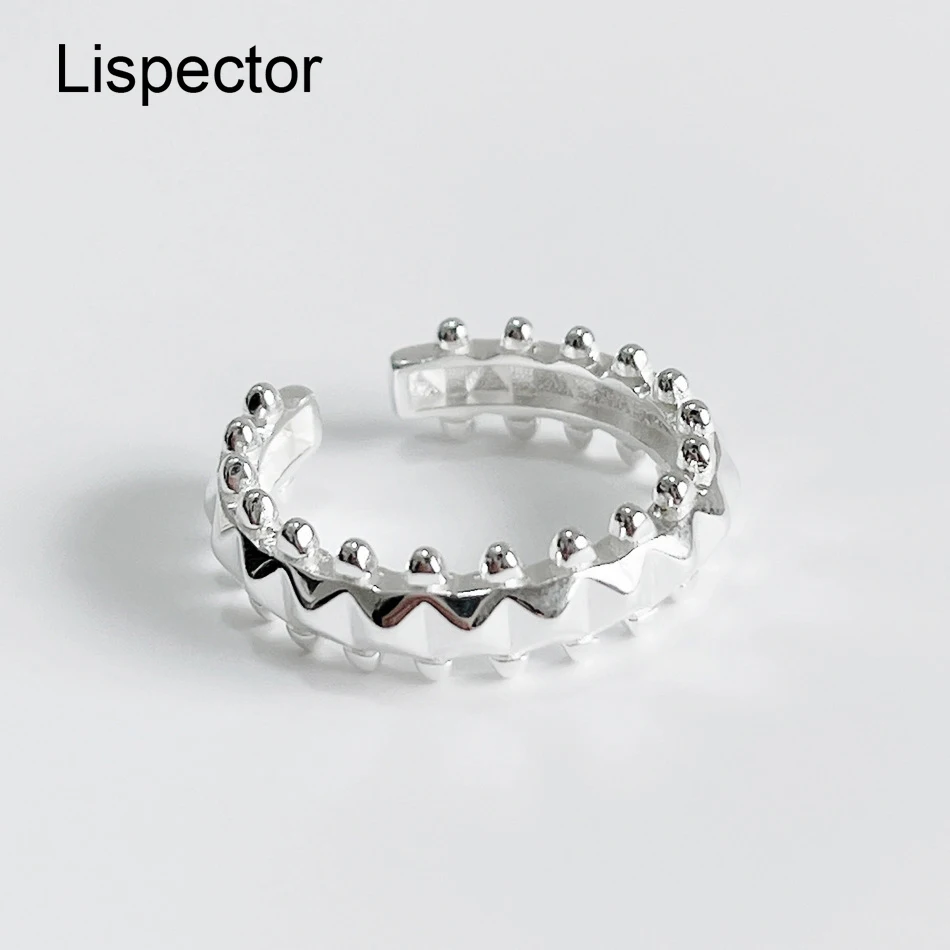 Lispector 925 Sterling Sliver Korean Rivets Rings for Women Minimalist Simple Hip Hop Ring Female Party Club Rock Punk Jewelry
Lispector 925 Sterling Sliver Korean Rivets Rings for Women Minimalist Simple Hip Hop Ring Female Party Club Rock Punk Jewelry