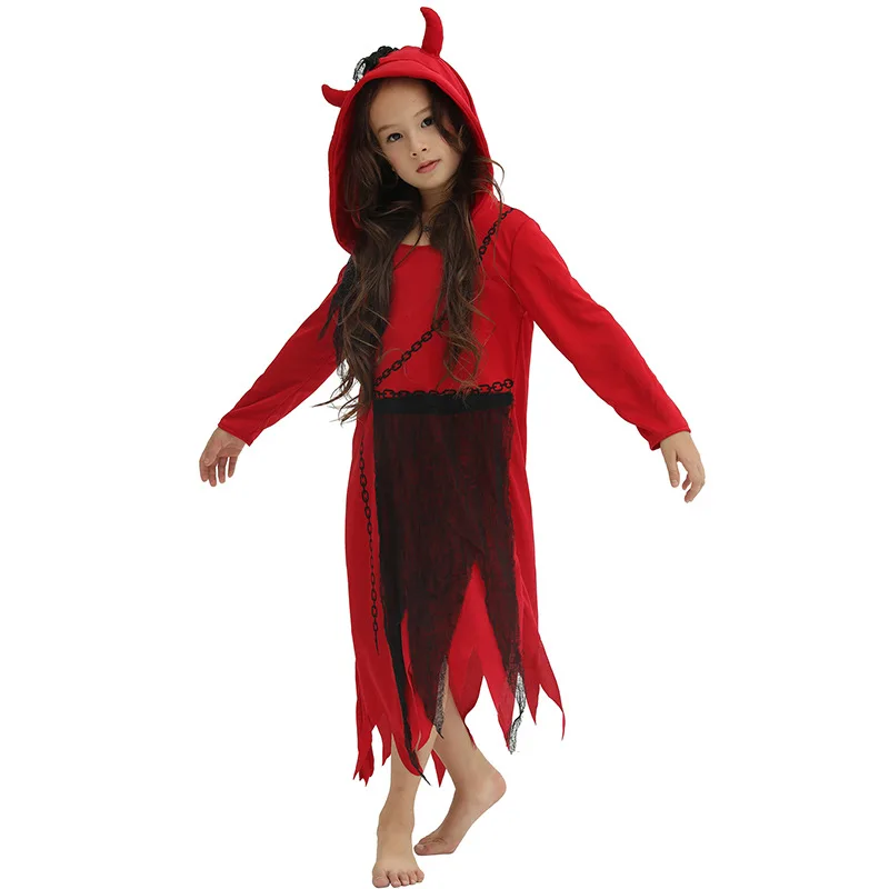 Girls Chain Demon Printed Dress Halloween Cosplay Costumes Kids Pretend Game Party Role Play Outfit Stage Show Make Up Clothes
Girls Chain Demon Printed Dress Halloween Cosplay Costumes Kids Pretend Game Party Role Play Outfit Stage Show Make Up Clothes