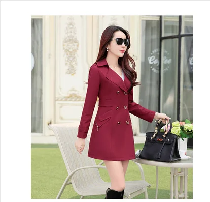 2021 spring and autumn women's fashion slim slimming dignified double-breasted suit lapel mid-length women's windbreaker jacket
2021 spring and autumn women's fashion slim slimming dignified double-breasted suit lapel mid-length women's windbreaker jacket
