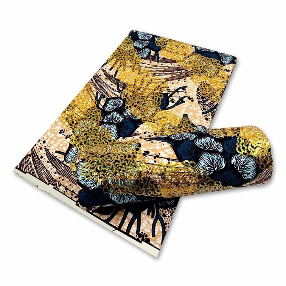 Latest Sequins African Fabrics 100% Cotton Batiki Wax Prints Kitenge/Pagnes/Kikwembe Embroidered Sequins YXL-135
Latest Sequins African Fabrics 100% Cotton Batiki Wax Prints Kitenge/Pagnes/Kikwembe Embroidered Sequins YXL-135