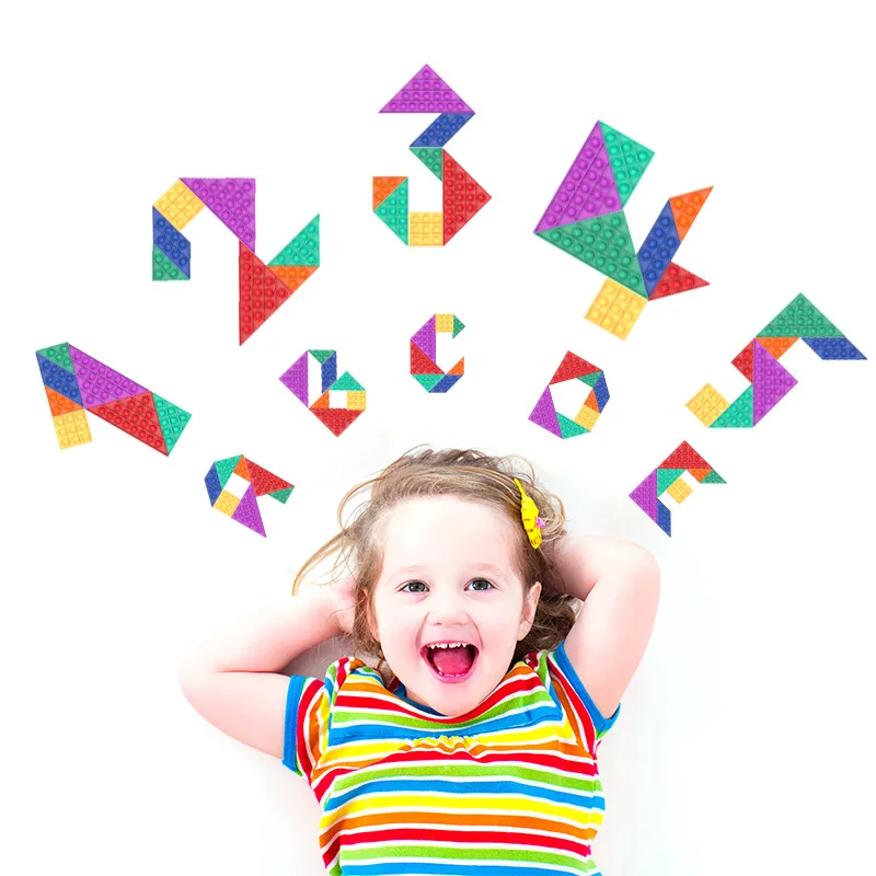 Pop Fidget Reliver Stress Toys Tangram Castle Jigsaw Puzzle Push It Bubble Antistress Toys Children Educational Relieve Autism
Pop Fidget Reliver Stress Toys Tangram Castle Jigsaw Puzzle Push It Bubble Antistress Toys Children Educational Relieve Autism