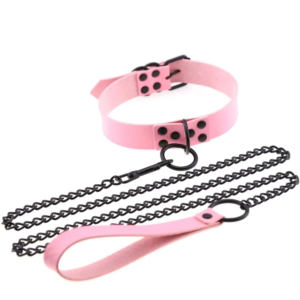 2021 Sexy Punk Metal Rivet Colorful PU Leather Necklace Adjustable Collar Harajuku Chocker Women Jewelry Accessories Gift Goth
2021 Sexy Punk Metal Rivet Colorful PU Leather Necklace Adjustable Collar Harajuku Chocker Women Jewelry Accessories Gift Goth