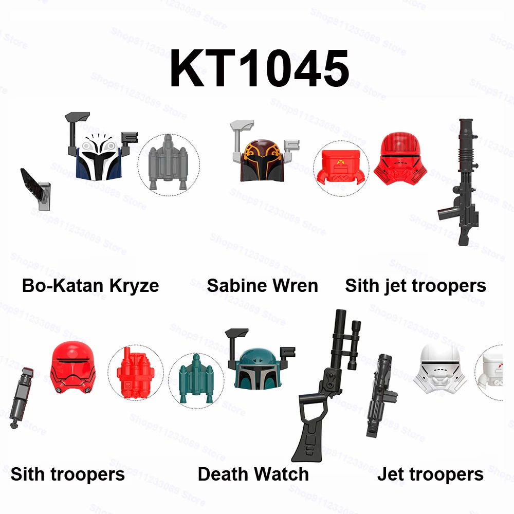 6pcs/set Bo-Katan Kryze Sabine Wren Sith Trooper Assemble Building Blocks Brick Star Model Figures Wars Toy Children Gift KT1045
6pcs/set Bo-Katan Kryze Sabine Wren Sith Trooper Assemble Building Blocks Brick Star Model Figures Wars Toy Children Gift KT1045