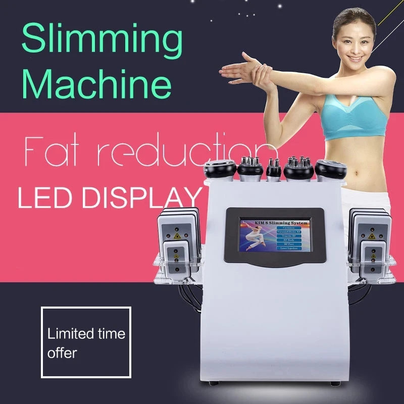 6 In1 Ultrasound Cavitation Vacuum Radio Frequency Multipolar Photon Laser Slimming Machine for Home Use
6 In1 Ultrasound Cavitation Vacuum Radio Frequency Multipolar Photon Laser Slimming Machine for Home Use