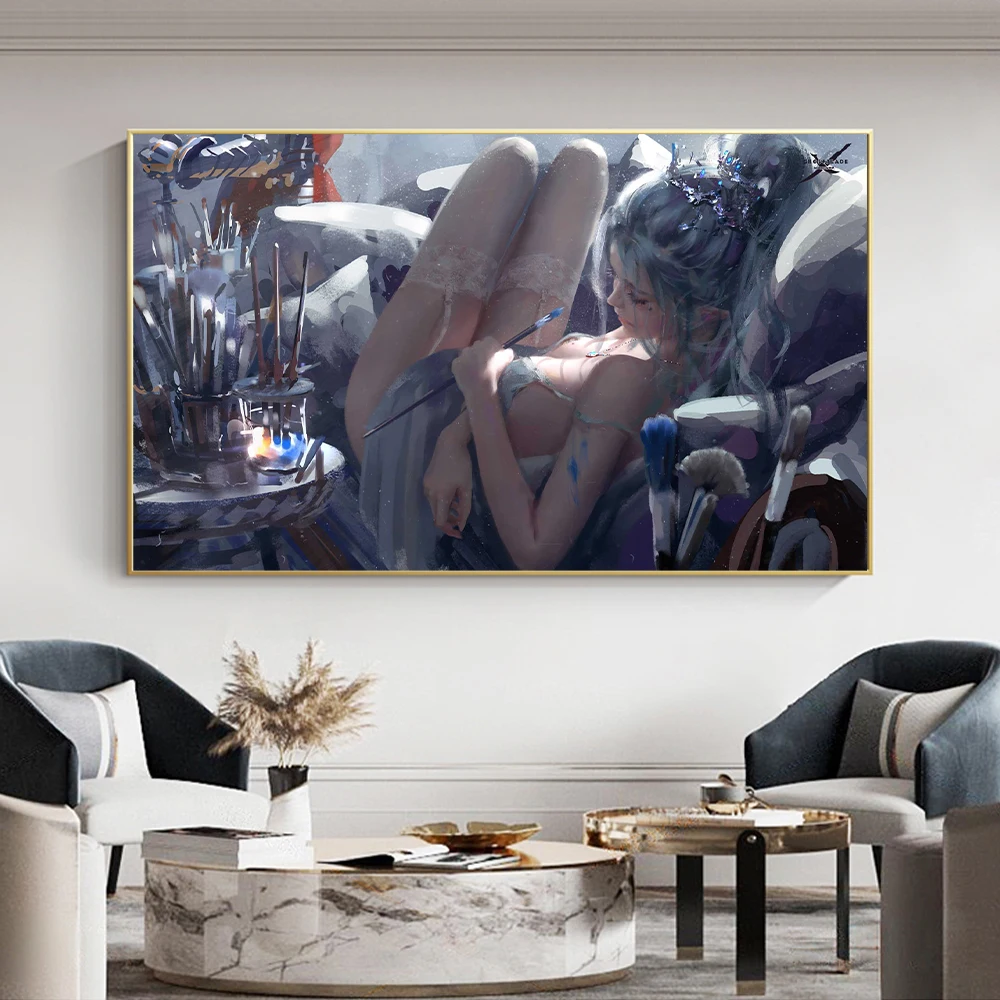 Nordic Fashion Sexy Beautiful Girl Canvas Painting Women Posters and Prints Bedroom Home Decor Wall Art Picture
Nordic Fashion Sexy Beautiful Girl Canvas Painting Women Posters and Prints Bedroom Home Decor Wall Art Picture