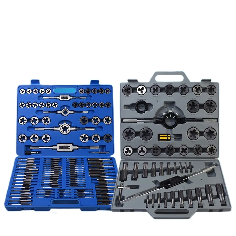 12-40pcs tap die set M3-M12 Screw Thread Metric Taps wrench Dies DIY kit wrench screw Threading hand Tools Alloy Metal with bag
12-40pcs tap die set M3-M12 Screw Thread Metric Taps wrench Dies DIY kit wrench screw Threading hand Tools Alloy Metal with bag