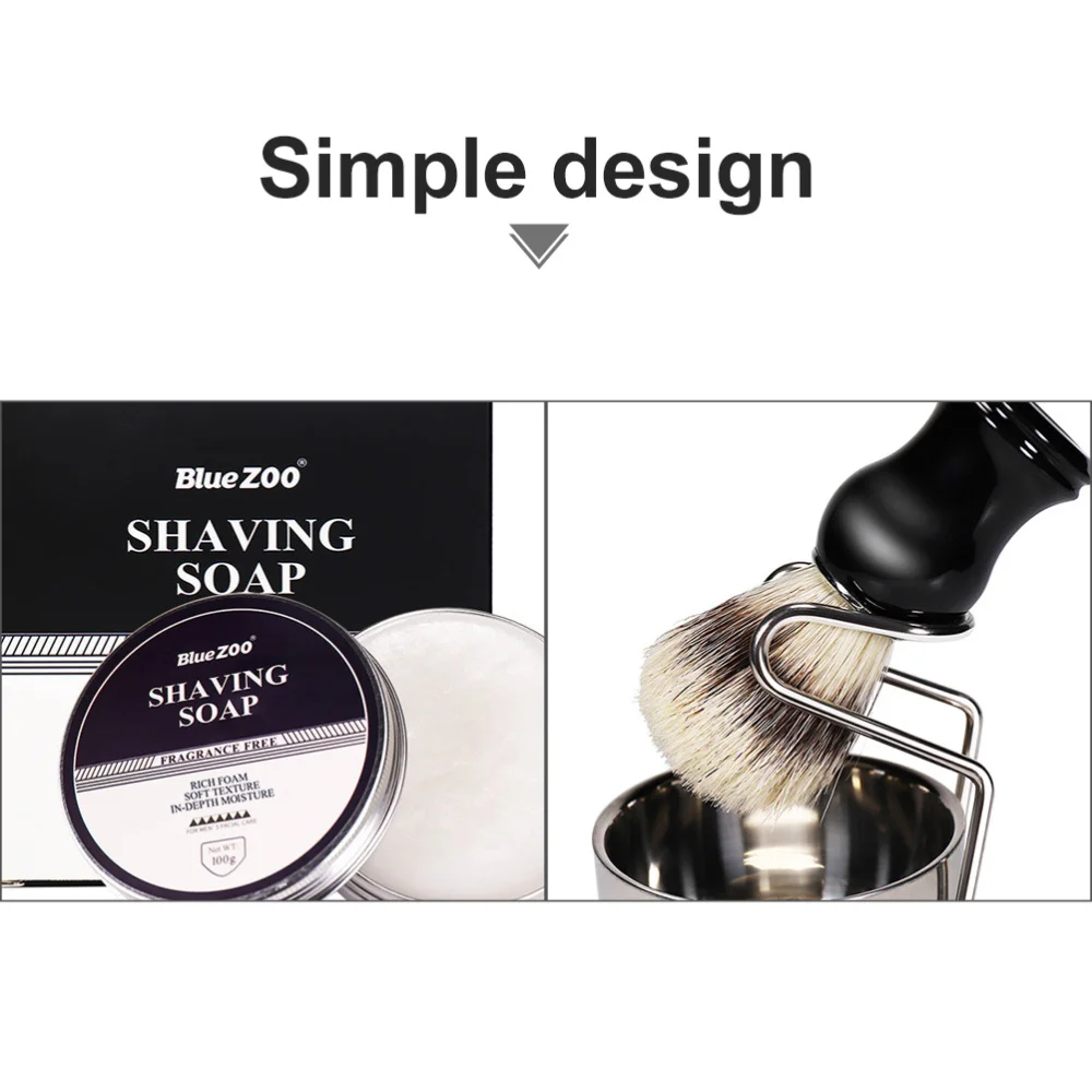 1 Set of Practical Male Shaving Tool Shaving Brush Set for Men Daily Using (Black) 
1 Set of Practical Male Shaving Tool Shaving Brush Set for Men Daily Using (Black)