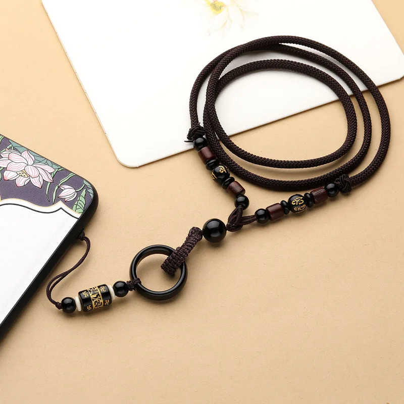 Phone Straps Landyard for Keys Natural Agate Ring Buckle Six-character Mantra Long Mobile Phone Pendant Wholesale 
Phone Straps Landyard for Keys Natural Agate Ring Buckle Six-character Mantra Long Mobile Phone Pendant Wholesale
