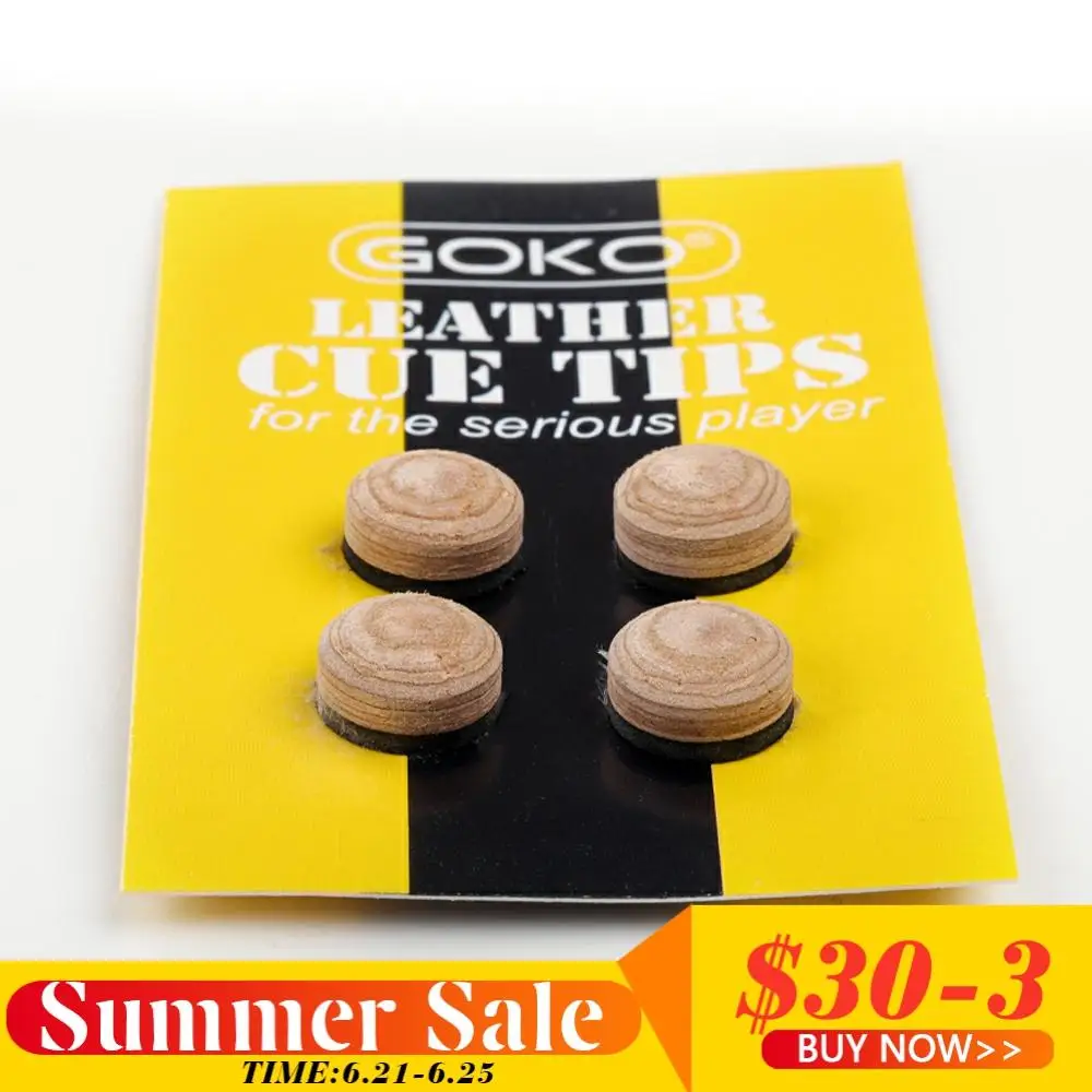 GOKO Cue Tips 3036 Model S/M/H Snooker Cue Pool Cue Billiard Tip 10/11.5/13mm Tip Pig Skin 6-7 Layers Multi-layered Accessories
GOKO Cue Tips 3036 Model S/M/H Snooker Cue Pool Cue Billiard Tip 10/11.5/13mm Tip Pig Skin 6-7 Layers Multi-layered Accessories