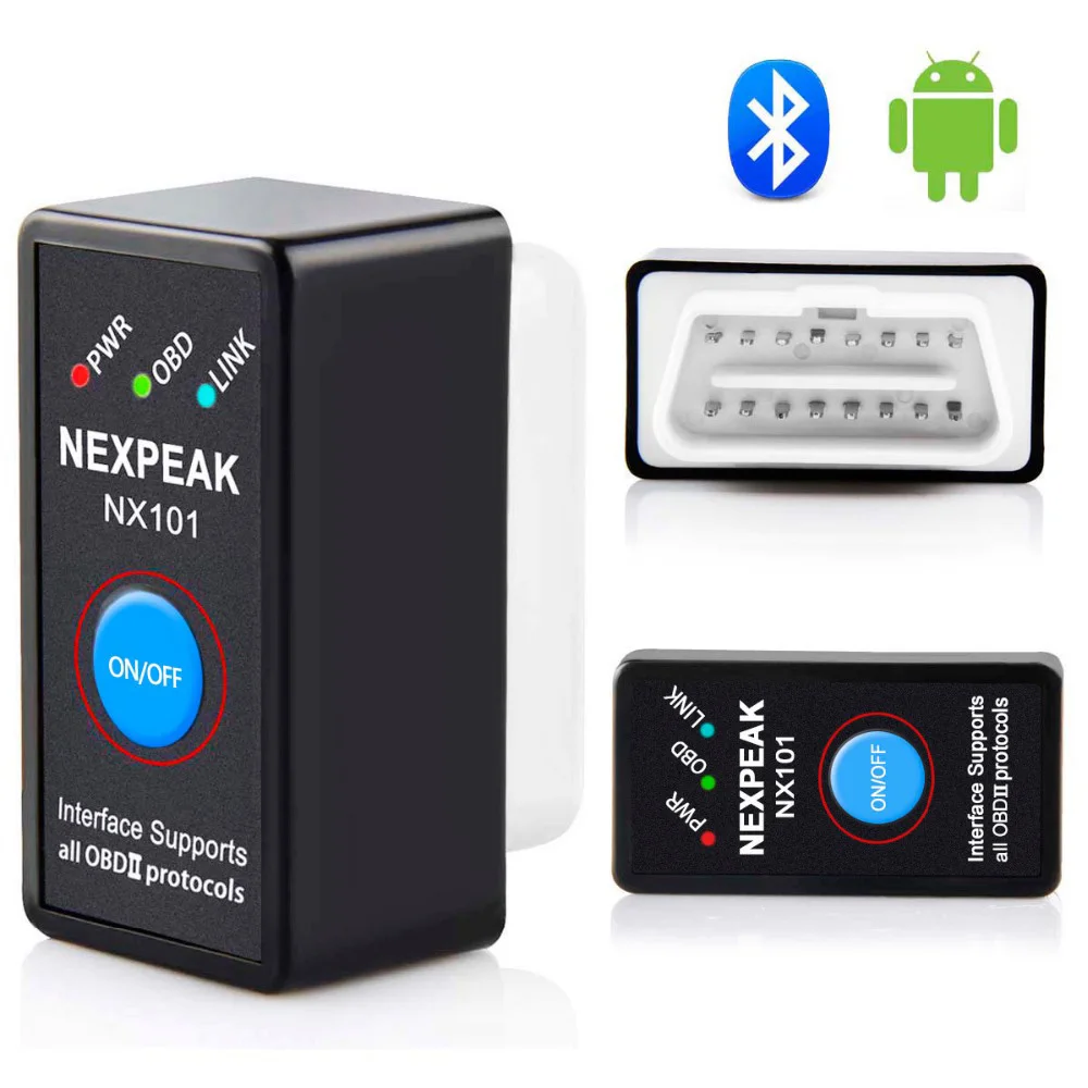 Считыватель кодов SEKINNEW EML327 V1.5 диагностический сканер OBD2 с Bluetooth ELM327 OBDII