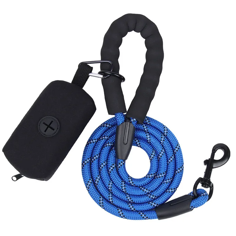 Dog Leash Comfortable Handle Dog Collar Leashes Reflective Threads Dogs Rope Leash and Pet Poop Bag for Small Medium Large Dogs
Dog Leash Comfortable Handle Dog Collar Leashes Reflective Threads Dogs Rope Leash and Pet Poop Bag for Small Medium Large Dogs