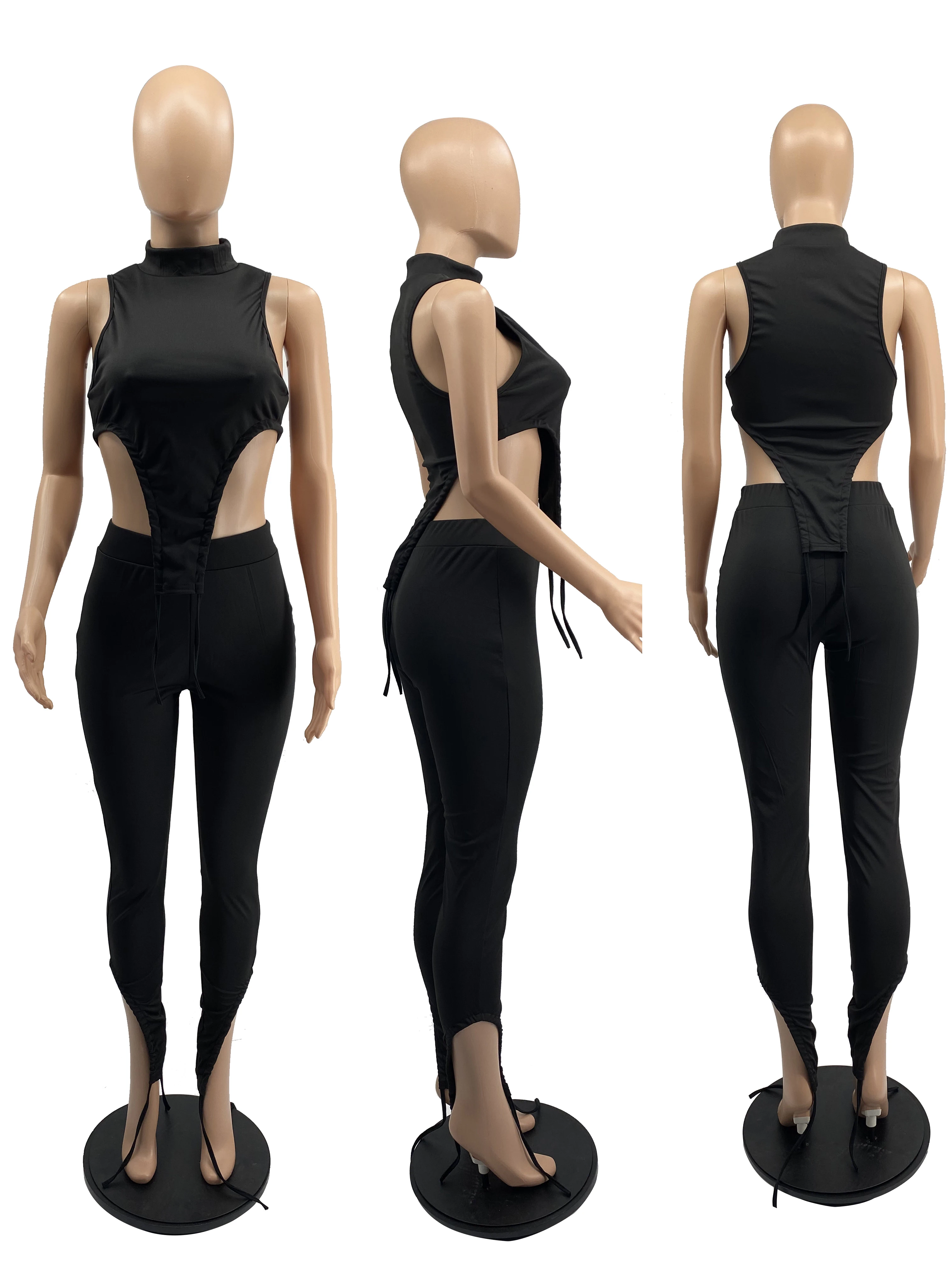 Women Summer Workout Two Piece Set Solid Sleeveless Drawstring Tank Tops Legging Sweatpants Outfit Jooger Matching Set Tracksuit
Women Summer Workout Two Piece Set Solid Sleeveless Drawstring Tank Tops Legging Sweatpants Outfit Jooger Matching Set Tracksuit