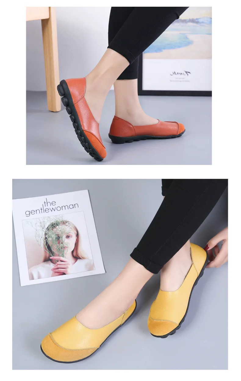 Women's Flat Leather Shoes, Women's Cowhide Soft-soled Non-slip and Breathable Leather Shoes, Walking Flat Shoes for The Elderly
Women's Flat Leather Shoes, Women's Cowhide Soft-soled Non-slip and Breathable Leather Shoes, Walking Flat Shoes for The Elderly