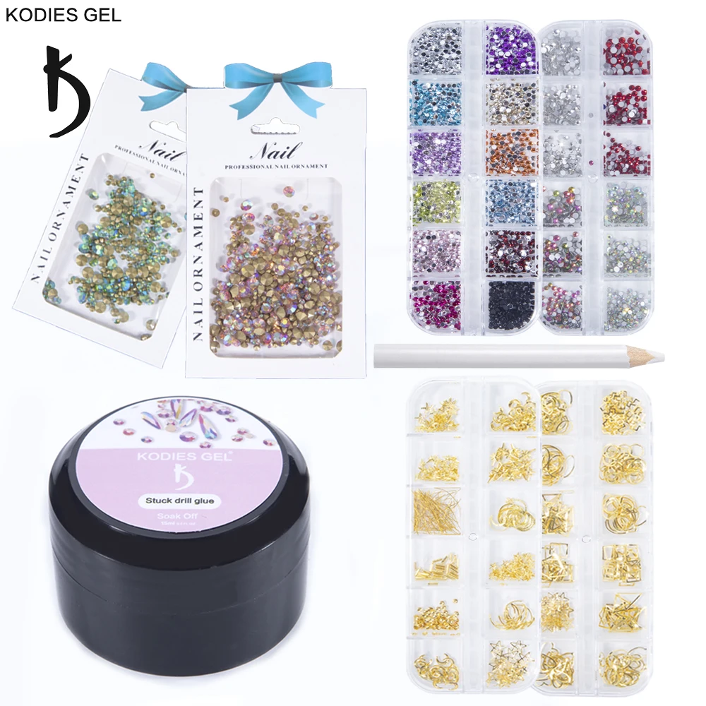 KODIES GEL Mix Nails Rhinestones AB Color Flat Back Strass with Glue Diamond Painting Pen Tools for DIY Nail Art Decorations
KODIES GEL Mix Nails Rhinestones AB Color Flat Back Strass with Glue Diamond Painting Pen Tools for DIY Nail Art Decorations