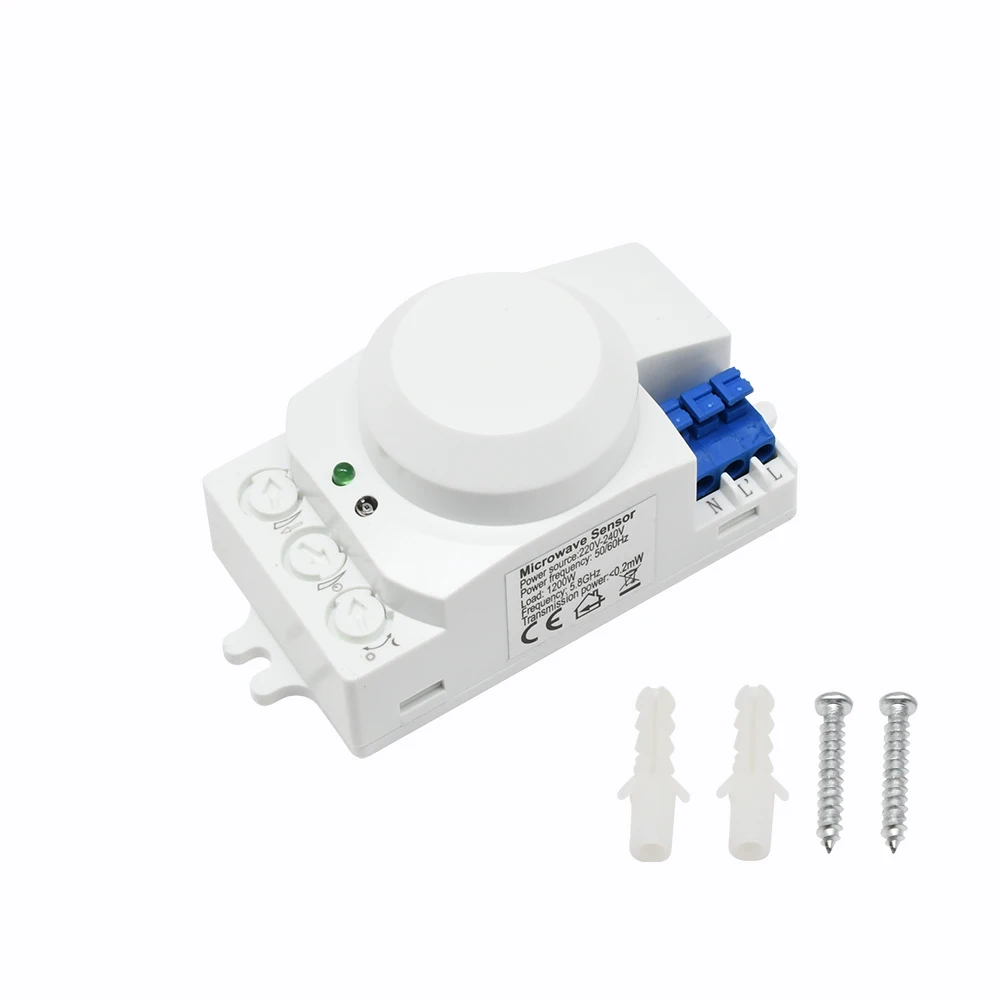 5.8GHz LED Microwave Radar Sensor Light Switch Human Body Motion Induction Sensor Controller Switch AC 220V-240V DC 12V 24V
5.8GHz LED Microwave Radar Sensor Light Switch Human Body Motion Induction Sensor Controller Switch AC 220V-240V DC 12V 24V