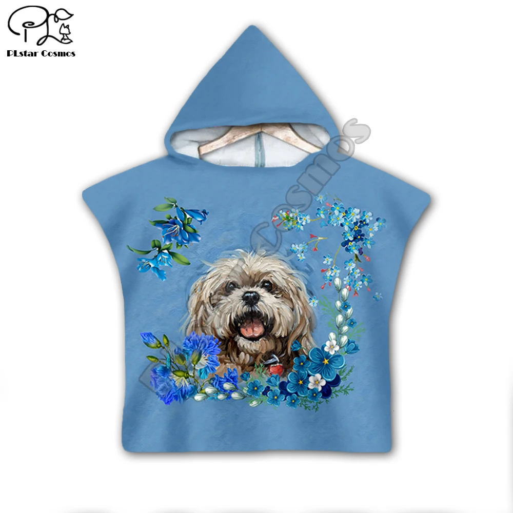 Pet dog flower puppy funny Hooded baby Boys and Girls Towel Wearable Bath Towel For Kids Travel 3D print Beach Towels style-6
Pet dog flower puppy funny Hooded baby Boys and Girls Towel Wearable Bath Towel For Kids Travel 3D print Beach Towels style-6