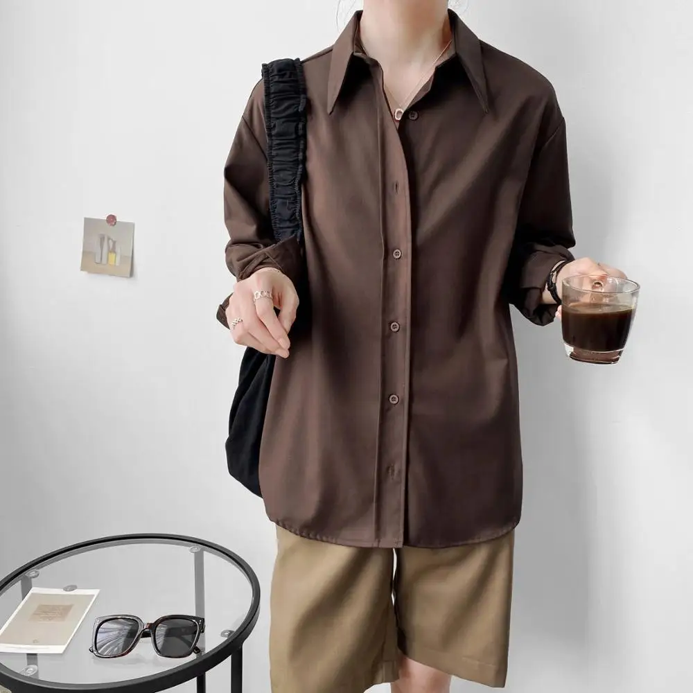 Осенне-весенние женские повседневные топы, блузки с длинным рукавом, женские рубашки с отворотами и пуговицами
Осенне-весенние женские повседневные топы, блузки с длинным рукавом, женские рубашки с отворотами и пуговицами