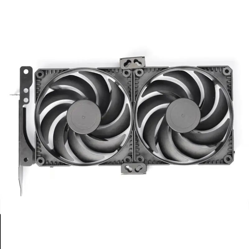 12CM Graphics Card Fan Bracket Set Computer Dual Cooling Fan PCI Slot Bracket Rack Buckle Mount Graphics Card Radiator Holder
12CM Graphics Card Fan Bracket Set Computer Dual Cooling Fan PCI Slot Bracket Rack Buckle Mount Graphics Card Radiator Holder