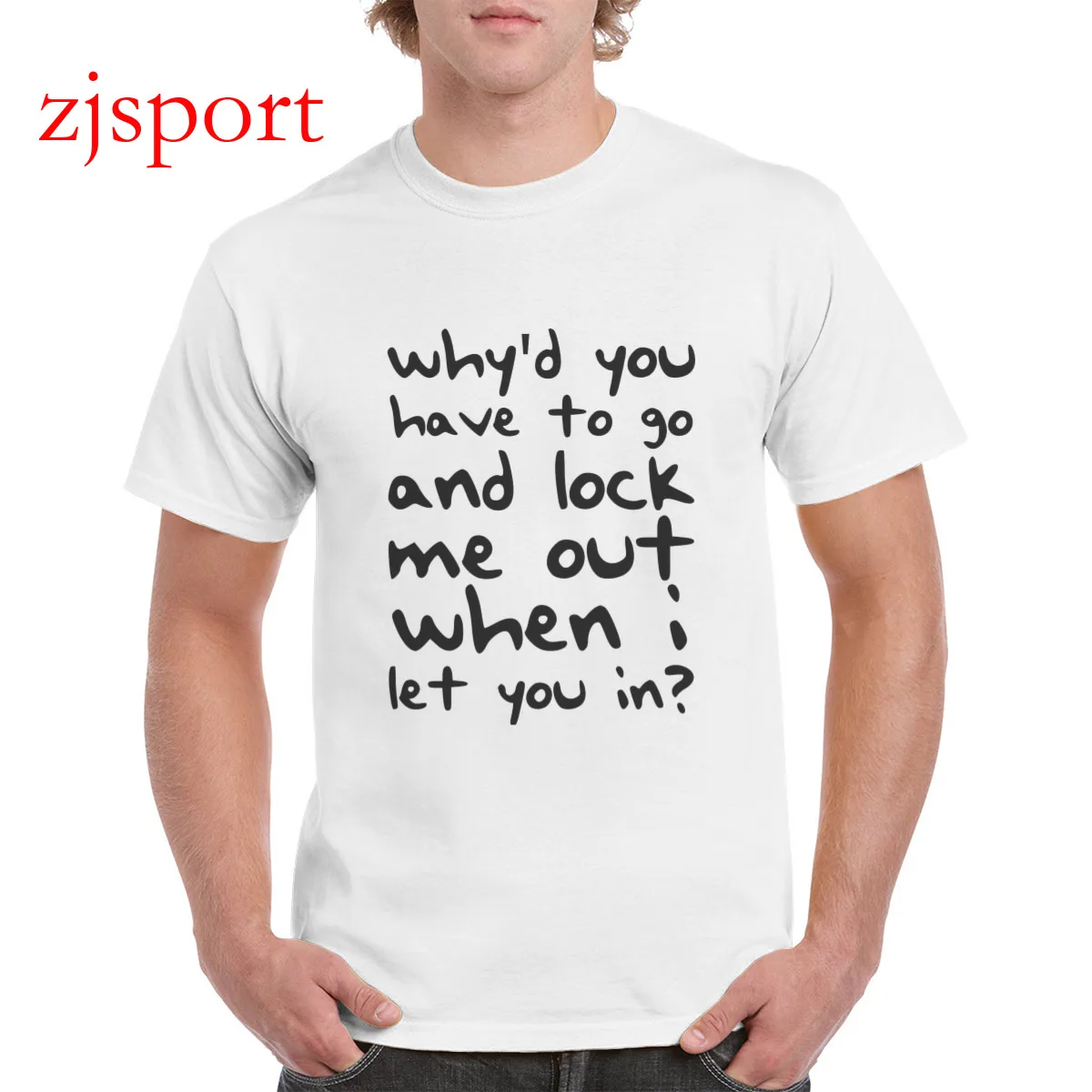 Tay Quotations Why'd you have to go and lock me out when i let you in 100% Cotton t shirt Top Oversized T-shirt Female/Man
Tay Quotations Why'd you have to go and lock me out when i let you in 100% Cotton t shirt Top Oversized T-shirt Female/Man