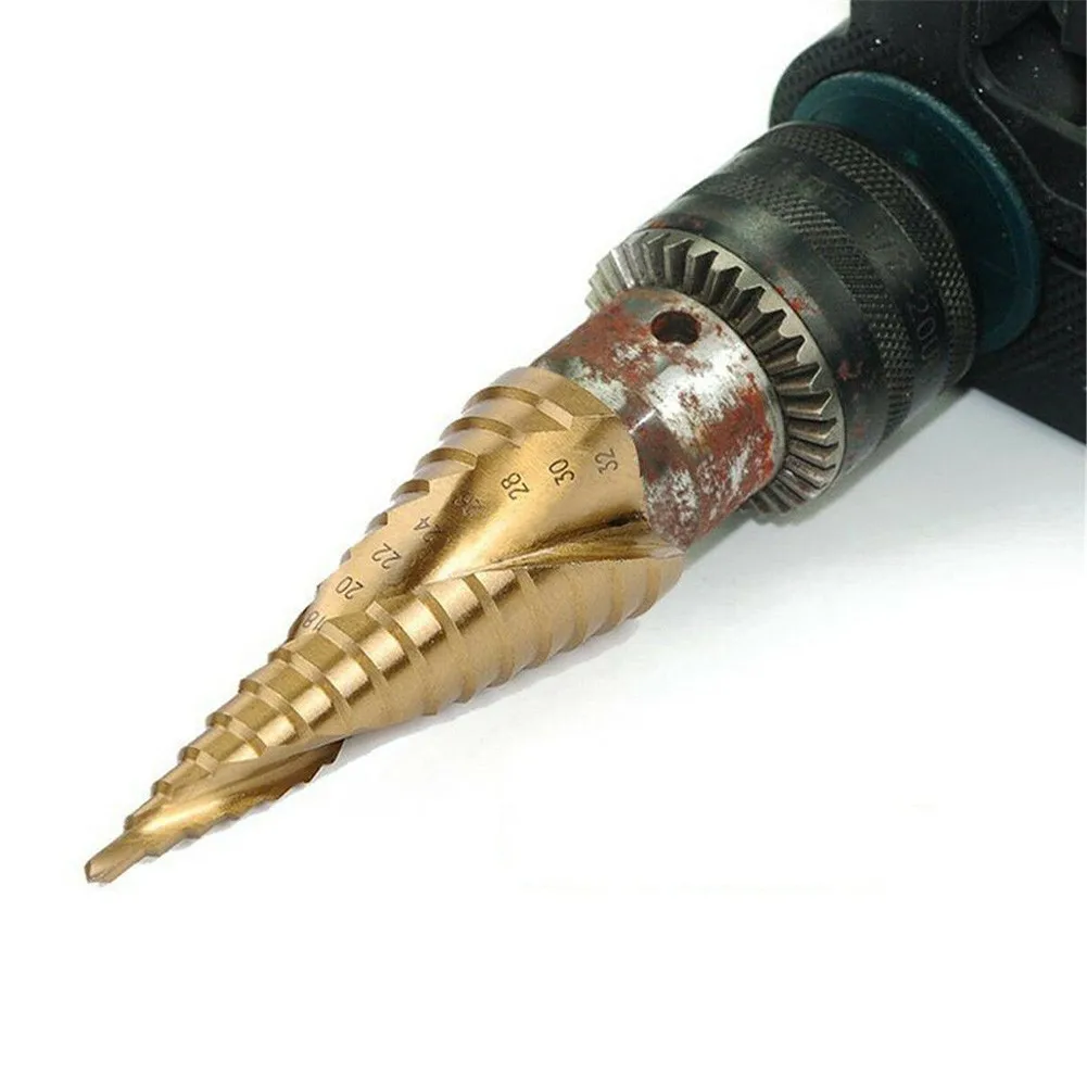 3Pcs Hex HSS Spiral Grooved Step Cone Drill Bits 4-12mm 20mm 32mm Hole Cutter Metal Multi Tools Power Tool Accessory
3Pcs Hex HSS Spiral Grooved Step Cone Drill Bits 4-12mm 20mm 32mm Hole Cutter Metal Multi Tools Power Tool Accessory