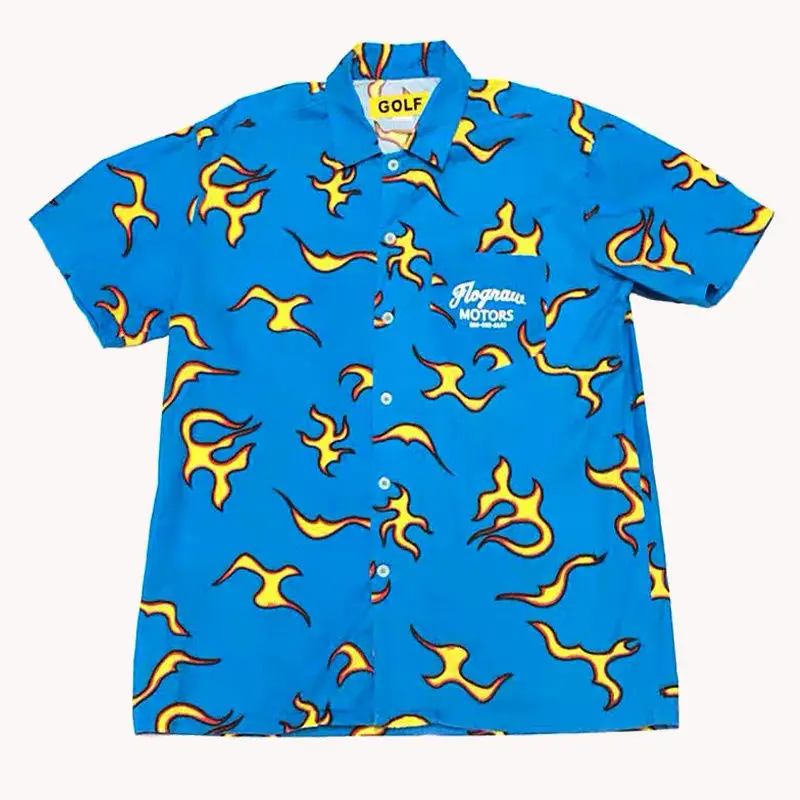 New man golf flame Le fuller Taylor creator cotton casual shirt high quality pocket short sleeve M 2 XL # ab4
New man golf flame Le fuller Taylor creator cotton casual shirt high quality pocket short sleeve M 2 XL # ab4