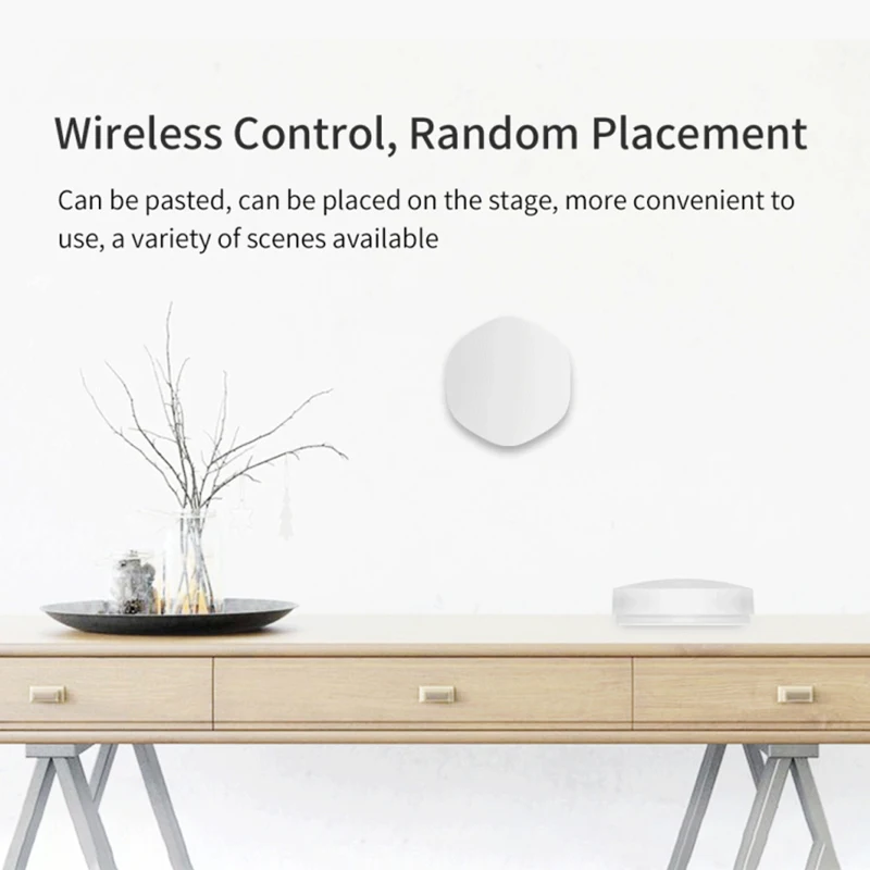 Tuya Smart Home WiFi Smart Switch Wireless Control Multi-scene Linkage Wireless Light Switch Button Work With Alexa Google Home
Tuya Smart Home WiFi Smart Switch Wireless Control Multi-scene Linkage Wireless Light Switch Button Work With Alexa Google Home