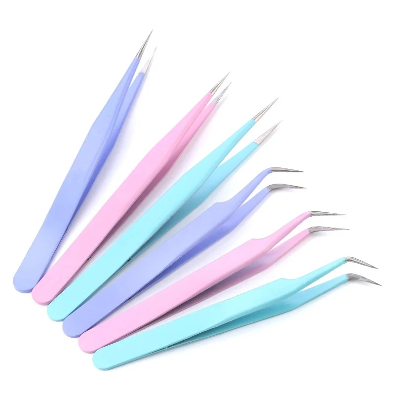 Candy Color Stainless Steel Tweezers Macaron Color Sticker Tool Eyelash Extension Pointed Nipper Clip Manicure Nail Art Tool
Candy Color Stainless Steel Tweezers Macaron Color Sticker Tool Eyelash Extension Pointed Nipper Clip Manicure Nail Art Tool