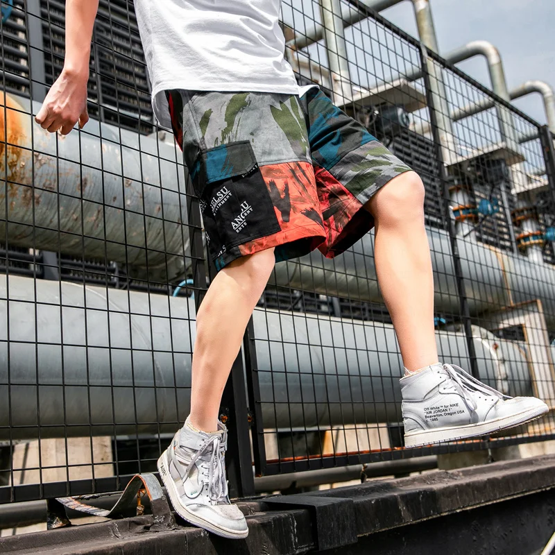 Summer Thin Color Splash Ink Overalls Shorts Men's Trendy Brand Fat Large Size Casual Loose Five-point Cargo Pants
Summer Thin Color Splash Ink Overalls Shorts Men's Trendy Brand Fat Large Size Casual Loose Five-point Cargo Pants