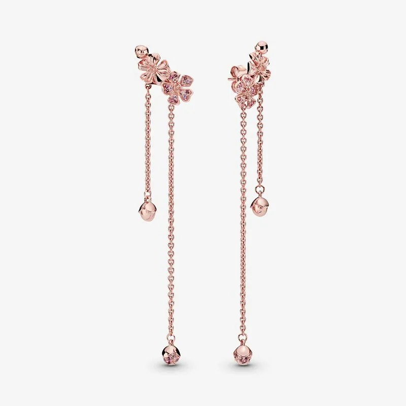 Authentic S925 Sterling Silver Fashion Pink Peach Blossom Earrings Women's Fashion Silver Earrings Jewelry Gifts
Authentic S925 Sterling Silver Fashion Pink Peach Blossom Earrings Women's Fashion Silver Earrings Jewelry Gifts