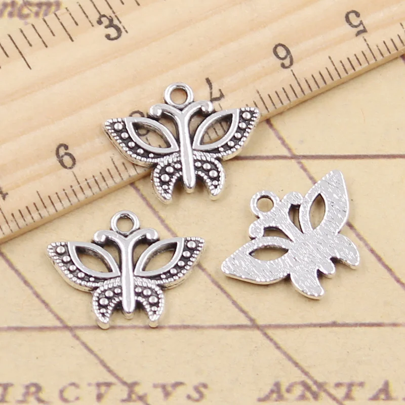 20pcs Charms Butterfly 15x19mm Tibetan Silver Color Pendants Antique Jewelry Making DIY Handmade Craft
20pcs Charms Butterfly 15x19mm Tibetan Silver Color Pendants Antique Jewelry Making DIY Handmade Craft