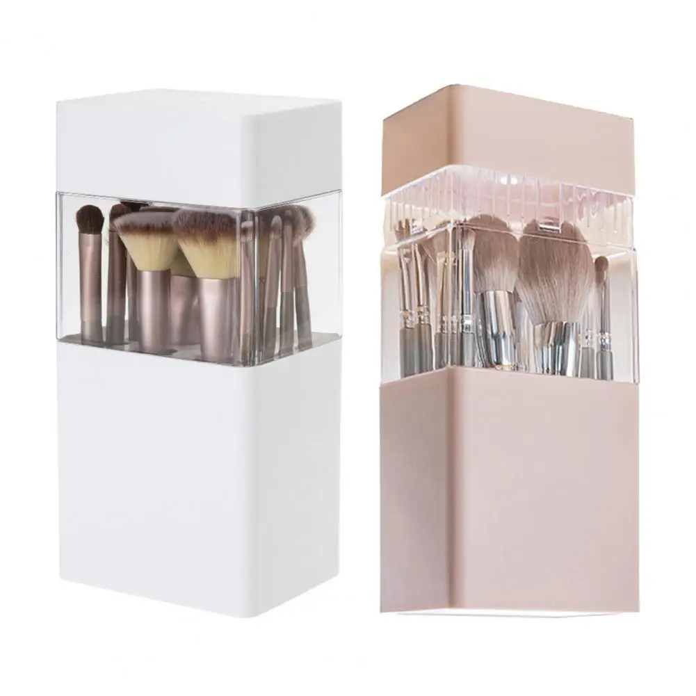 Makeup Brush Holder Cosmetic Box Large Capacity Shatterproof Makeup Brush Storage Bucket Makeup Tool Organizer with Lid
Makeup Brush Holder Cosmetic Box Large Capacity Shatterproof Makeup Brush Storage Bucket Makeup Tool Organizer with Lid