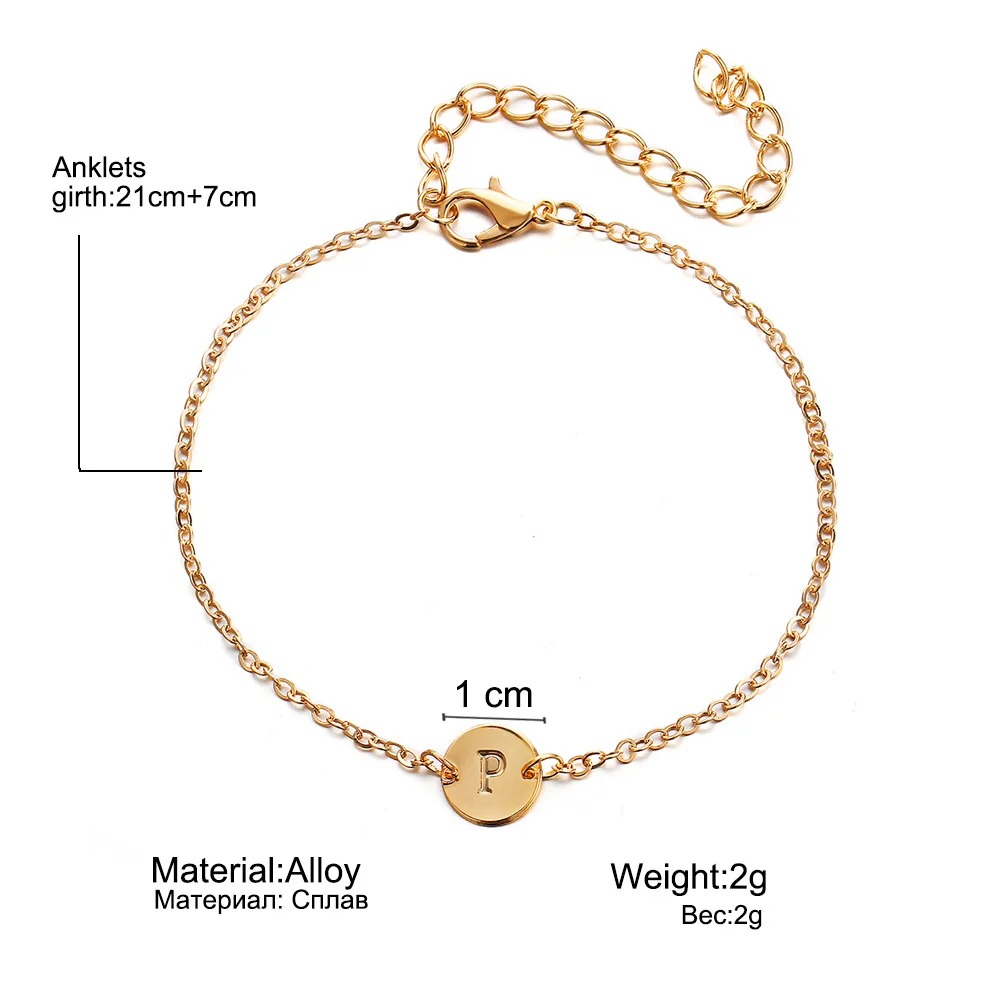 European and American Popular Ornament New round Pendant 26 English Letter Bracelet
European and American Popular Ornament New round Pendant 26 English Letter Bracelet