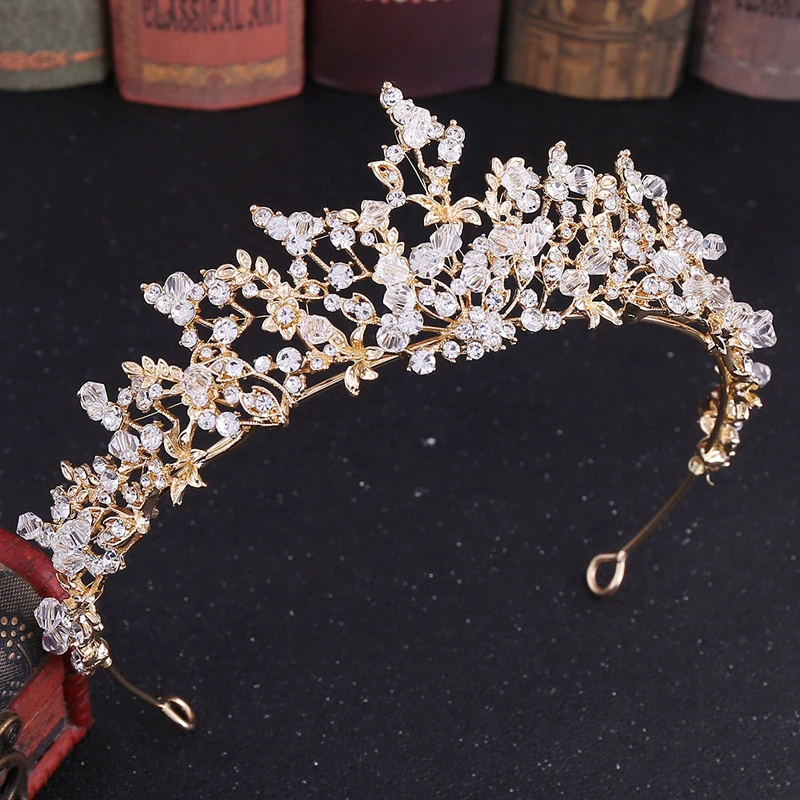 Gold Silver Color Crystal And Beads Baroque Tiaras Wedding Crown Bridal Headband For Women Bride Prom Hair Accessories
Gold Silver Color Crystal And Beads Baroque Tiaras Wedding Crown Bridal Headband For Women Bride Prom Hair Accessories